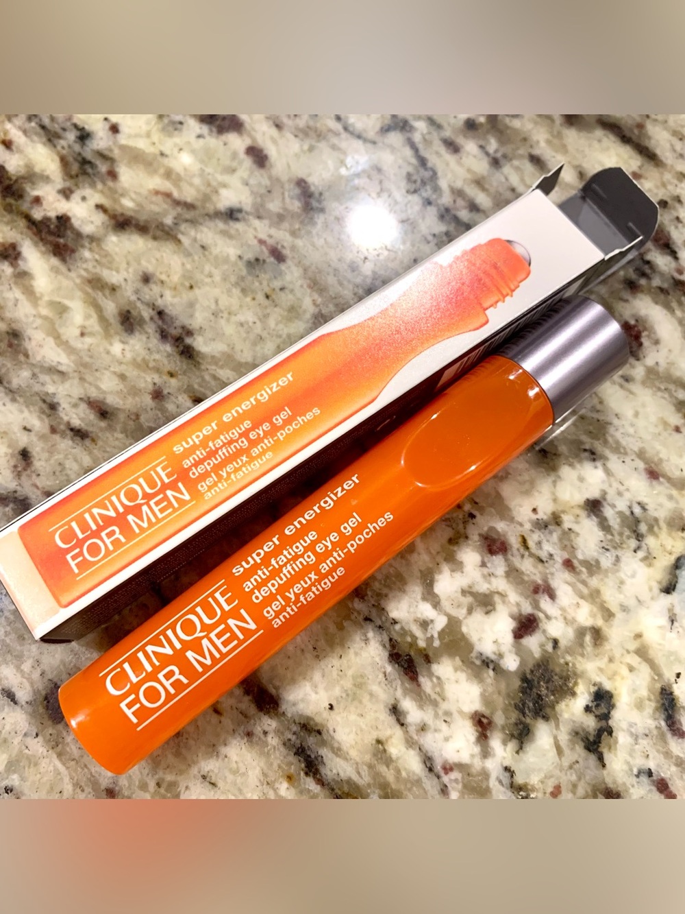 Clinique For Men Super Energizer Depuffing Eye Gel 0.5 oz Full Size.